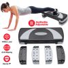 32inch Fitness Aerobic Stepper Adjustable Workout Exercise Step Platform w/ Risers