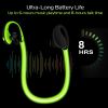 Wireless Sports Headsets Wireless V4.1 Neckband Earphones HD Stereo Sweat-proof Headphones Earbuds w/ LED Light Mic 8Hrs Work Running
