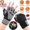 Fitness Workout Gloves Weight Lifting Gym Workout Training with Wrist Wrap Strap for Men Women