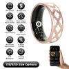 Smart Ring Health Tracker Fitness/Sleep/Stress/HRV Tracker with Charging Case Magnetic Charging Cable for Women & Men Compatible with iOS & Android 7-